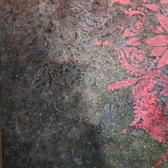 HANDCRAFTED Abstract Rainbow Texture Painting HANDPAINTED HANDMADE Wall Art - Picture 5 of 17